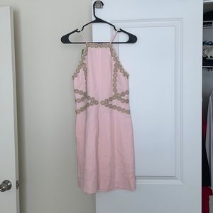 Pink and Gold Lily Dress